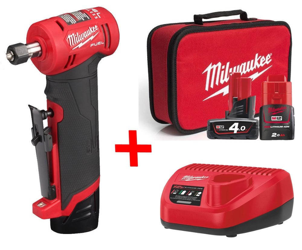 MILWAUKEE M12FDGA-422B ANGLED DIE GRINDER - Malcolm Rathmell Sports Ltd