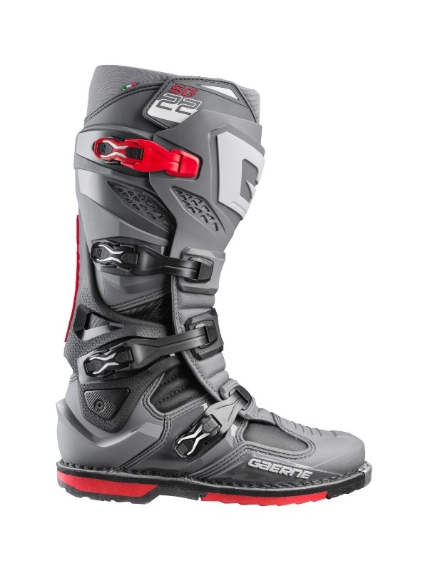 Gaerne SG.22 Anthracite/Black/Red MX Boots
