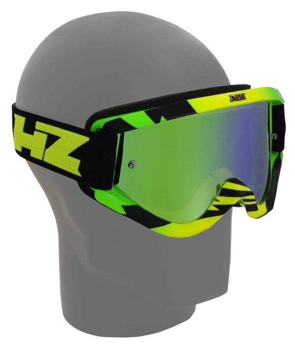 HZ TUNDER YELLOW/GREEN MX GOGGLES