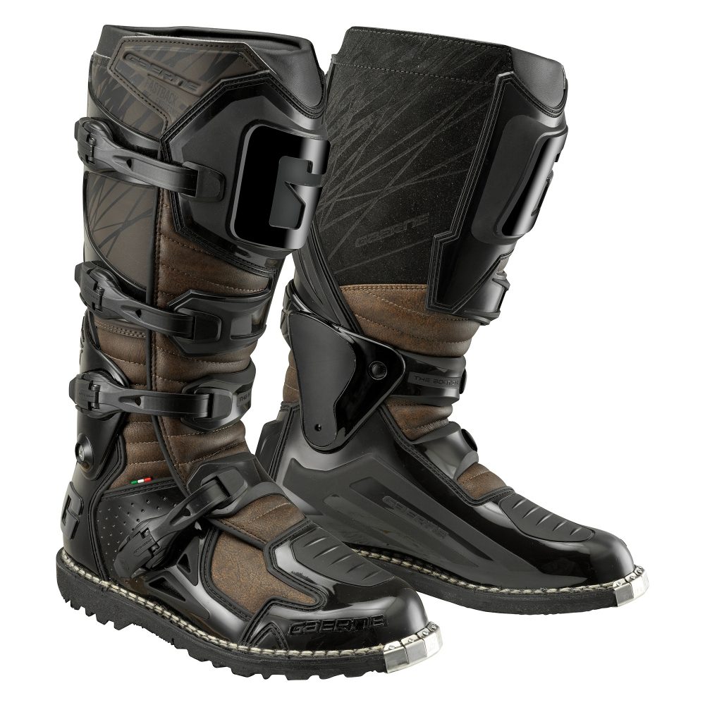 Gaerne FastBack Black/Brown Enduro Sole Boots - Malcolm Rathmell Sports Ltd