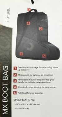 Gaerne Ogio Black Stealth Boot Bag