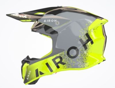 Airoh Twist 2.0 Bit Yellow Gloss MX Helmet