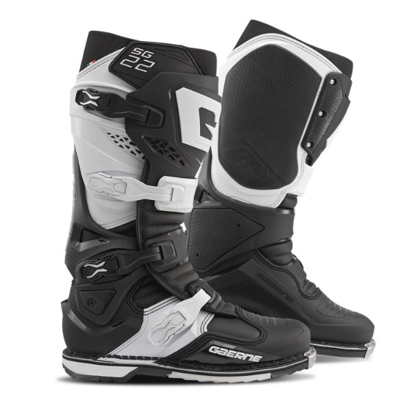 Gaerne SG22 Black/White MX Boots