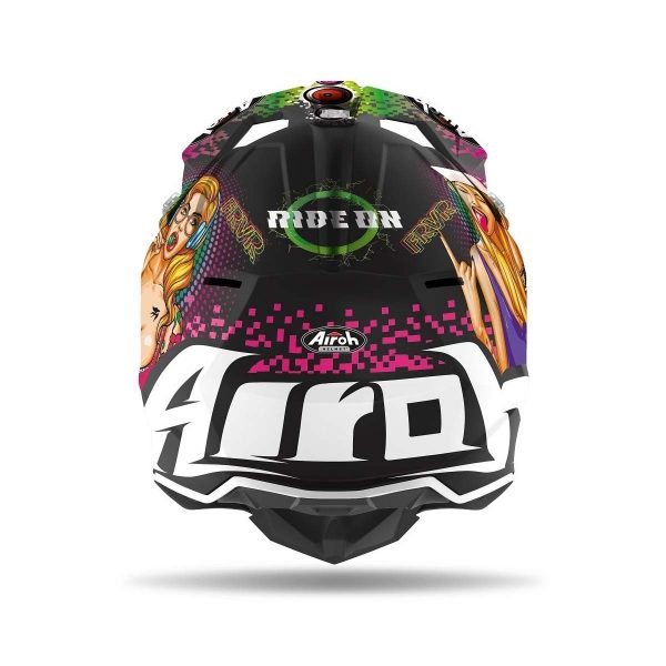 Airoh Wraap Youth Pin Up Matt MX Helmet