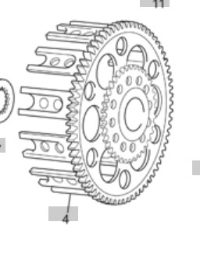 SHERCO 2013 CLUTCH BASKET ASSY. 2.5/3.0i-R