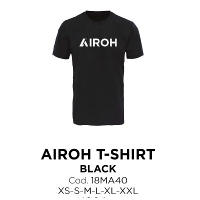 AIROH BLACK T- SHIRTS