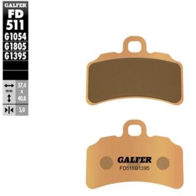 GALFER FD511 G1395 FRONT PADS SINTED GOLD