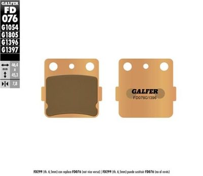 GALFER FD076-G1396 GOLD BRAKE PADS
