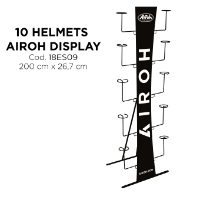 AIROH 10 HELMET SHOP DISPLAY STAND
