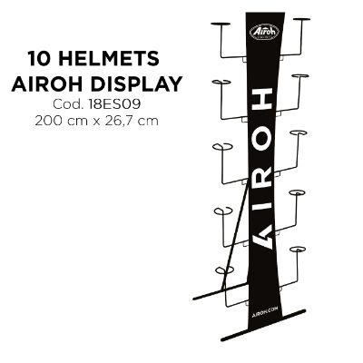 AIROH 10 HELMET SHOP DISPLAY STAND