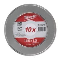 MILWAUKEE PRO+ SCS41 125x1mm CUTTING DISCS - METAL BOX 10pc