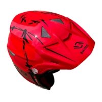 Shiro K-12 Red Trials Helmet
