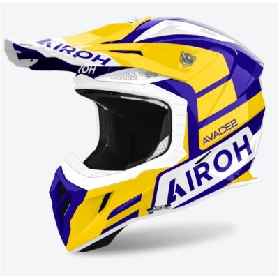 Airoh Aviator Ace 2 Snake Yellow Glos MX Helmet