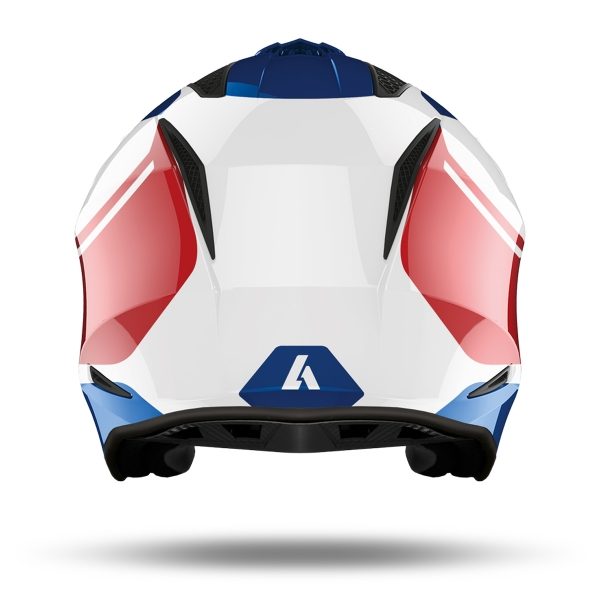 Airoh TRRS Keen Blue/Red Gloss Trials Helmet
