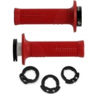 Domino D100 Red D-Lock Grips W/Push-Pull Pulley