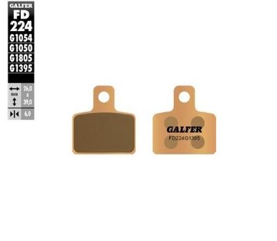 GALFER FD224 GOLD REAR PADS - SINTED