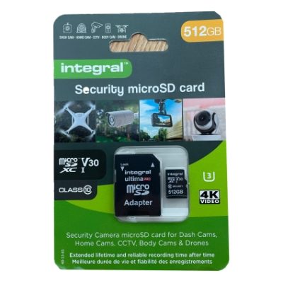 Integral 512GB Dash Cam Micro SD Card