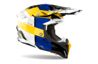 Airoh Aviator 3 Monach Blue/Yellow Gloss MX Helmet