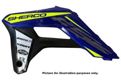 SHERCO RADIATOR SIDE PANEL - L - END FACTORY 2018