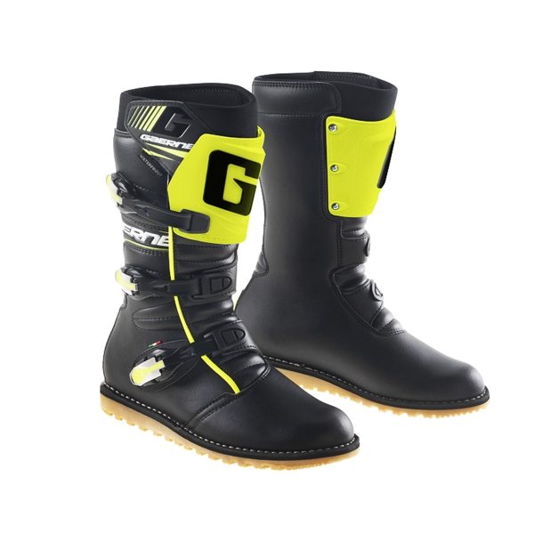 Gaerne Classic Black/Yellow Flou Trials Boots