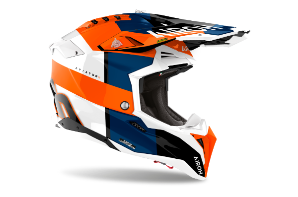 Airoh Aviator 3 Monach Orange Gloss MX Helmet