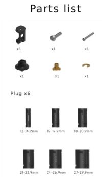 Chigee Mounting Bracket 12-32mm Mounting Hole