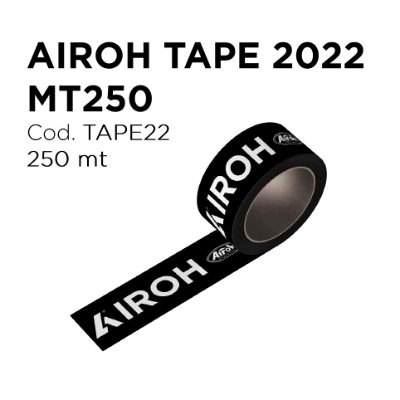 AIROH BLACK PACKING TAPE 250m (Pack of 4)