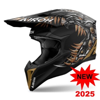 Wraaap Cyborg Matt MX Helmet