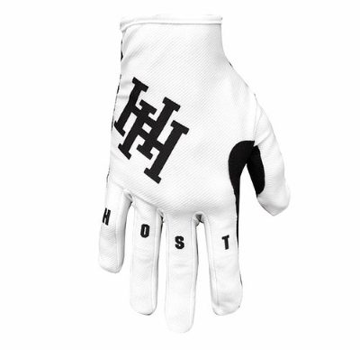 Hostile White Strapless Series Gloves