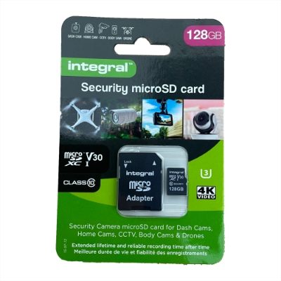 Integral 128GB Dsh Cam Micro SD Card V30