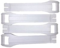 GAERNE SGJ WHITE BOOT STRAPS SHORT - Pack of 4