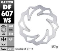 GALFER KTM/HSQ OVERSIZE REAR DISC/PADS/MOUNT 240mm