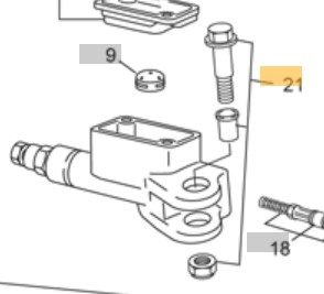 SHERCO END BREMBO BOLT KIT - LEVER