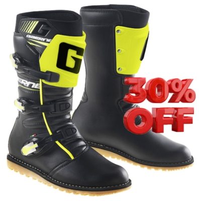 Gaerne Classic Black/Yellow Flou Trials Boots