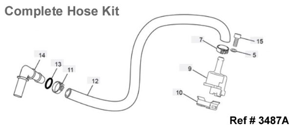 SHERCO SEF COMPLETE INJECTOR HOSE KIT
